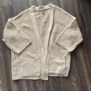 Tan Cardigan Sweater